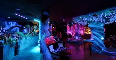Strip Club Barcelona Blue Night