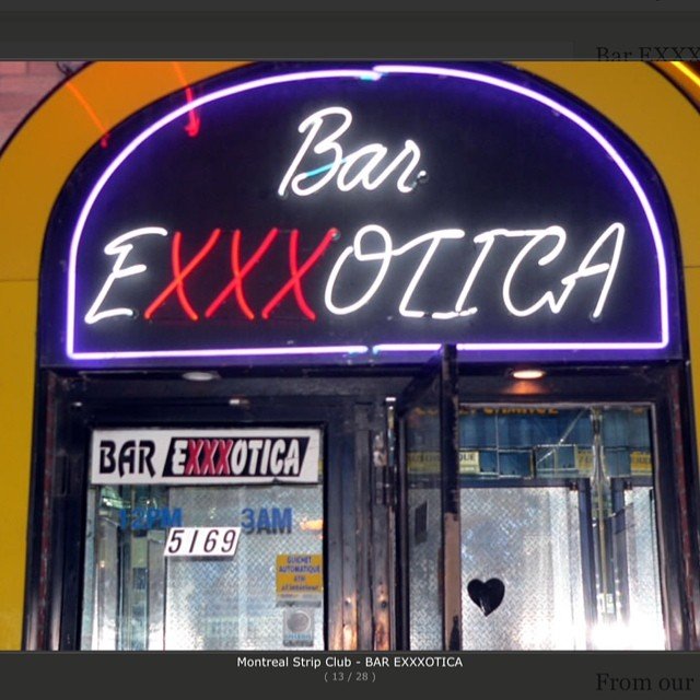 Bar Exxxotica - Nightclub in Montreal, Canada