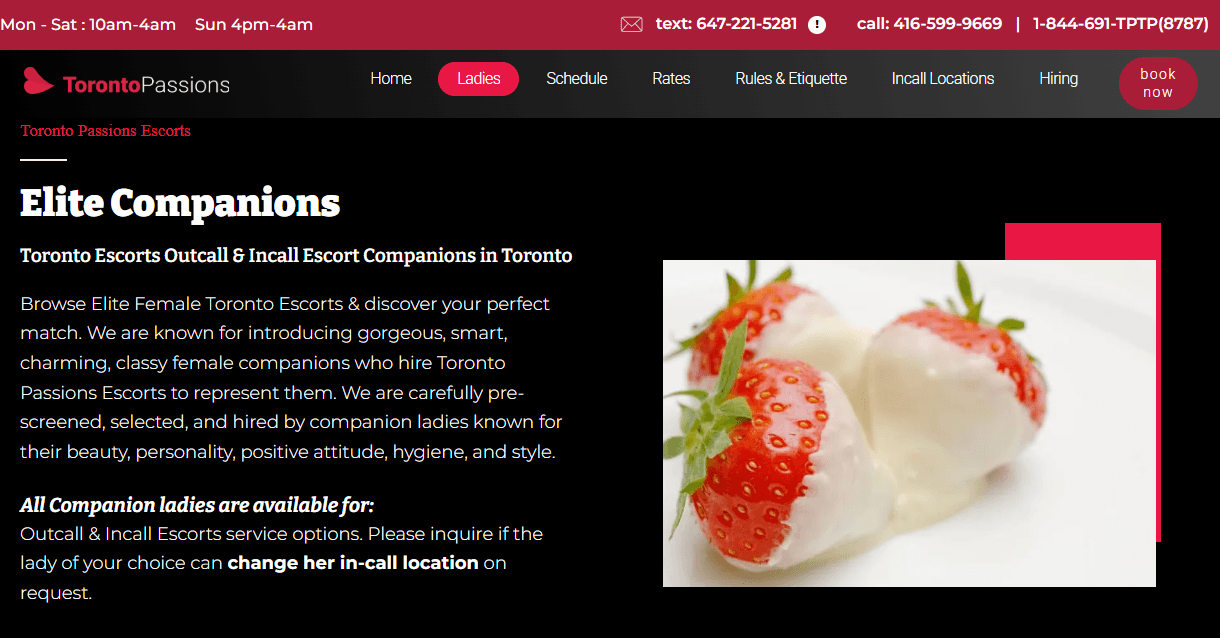 Toronto Escorts: Outcall & Incall Escort Companions - Escort Agency in , Canada