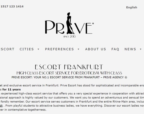Prive Escort Frankfurt - Escort Agency in , Germany