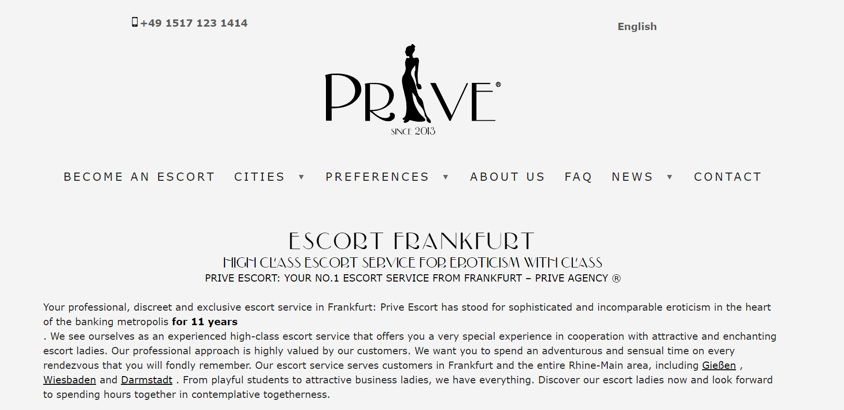 Prive Escort Frankfurt - Escort Agency in , Germany